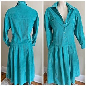 Vintage Teal Maxi Dress